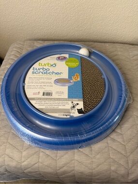 Turbo Scratcher Cat Toy - Blue New